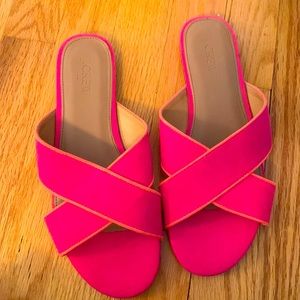 *NEW* J. Crew Factory, Pink and Orange Sandals 💗🧡